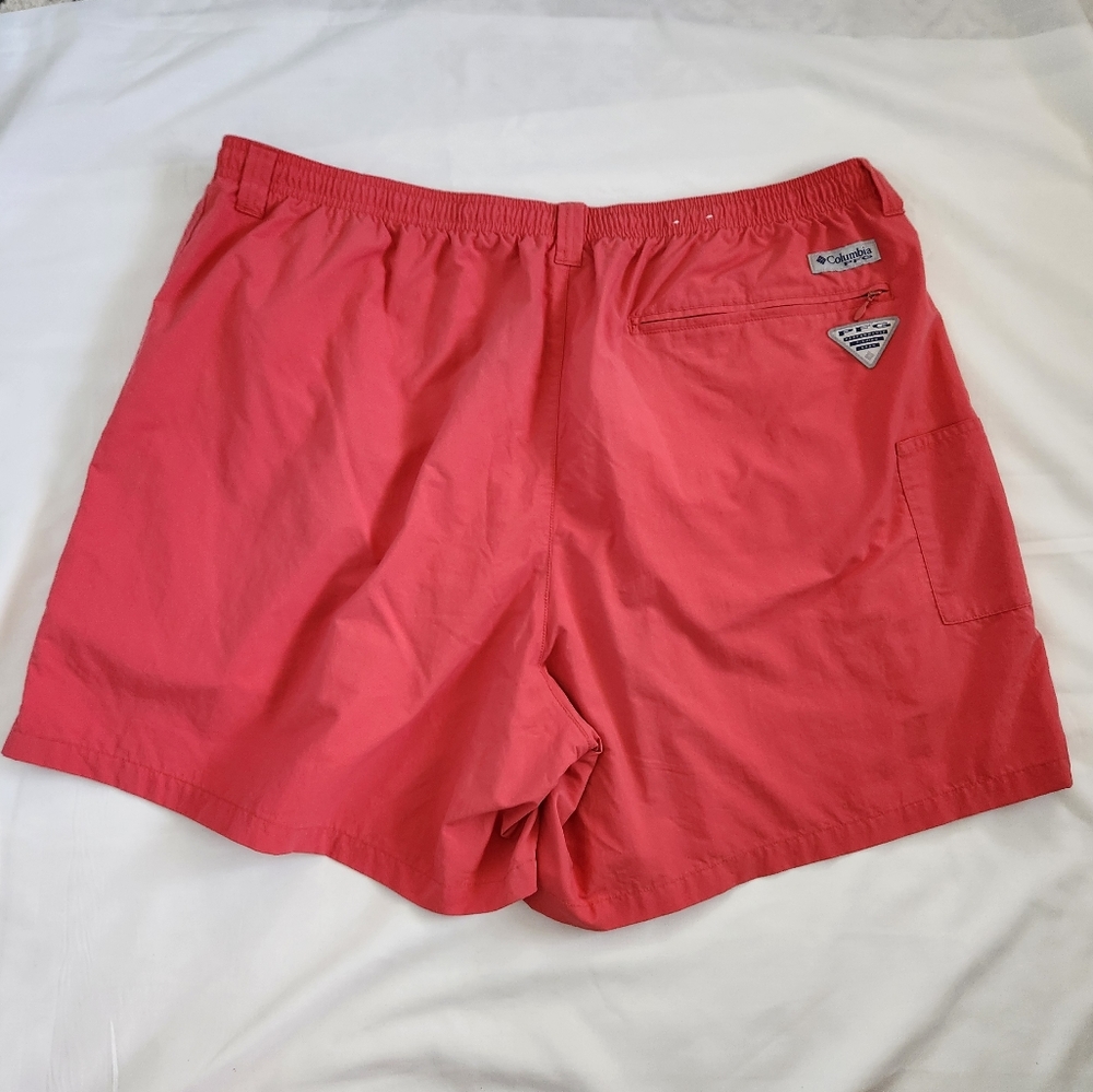 Columbia PFG Men's Omni-shade Coral Swim Swimsuit Trunks Summer Beach Suit XXL